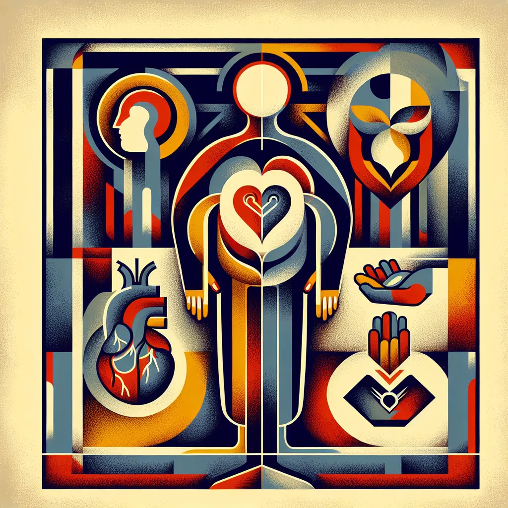 Historia, David, Narcisista, Corazón, Redención in an abstract style