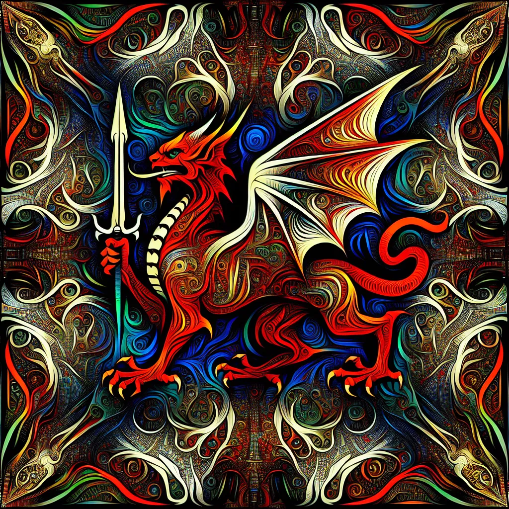 Biography, Demon, Immortal, Wales, Snakes in an abstract style