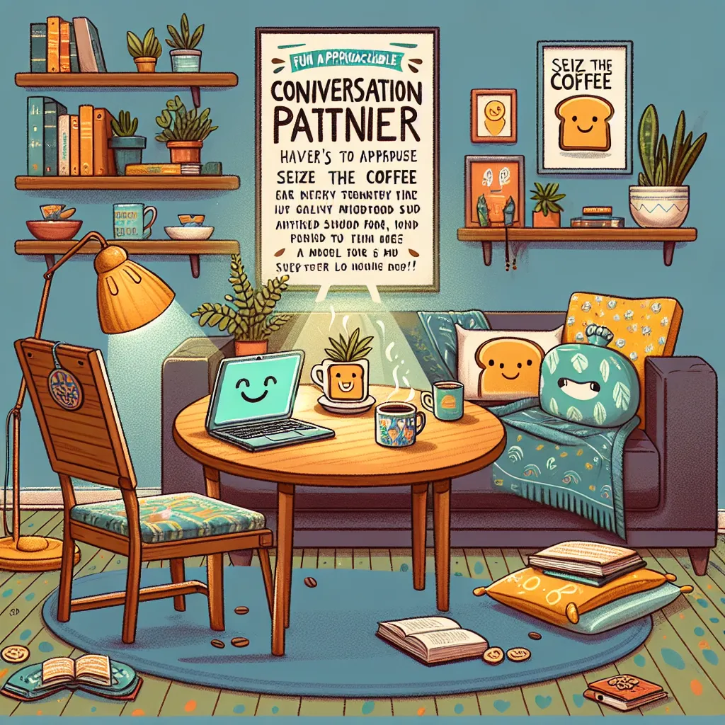 **Title: Seeking Conversation Partners: Humor Welcome, Social Batteries Optional!**

Hello there, lovely humans of the internet! Are you tired of the same old small talk? Do you long for deep and meaningful conversations sprinkled with a dash of humor? If so, I might just be the perfect match for your conversational adventures! 

I’m on the lookout for kindred spirits who can share stories, share laughter, and make life a little brighter. Just a few things you should know about me: I have a sens