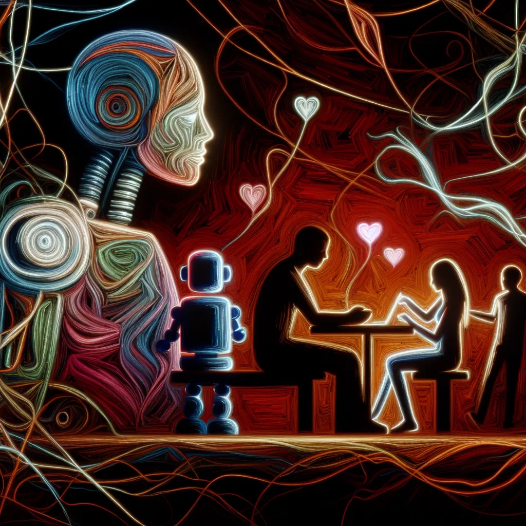 Película, Joven, Amor, Robot, Bullying in an abstract style