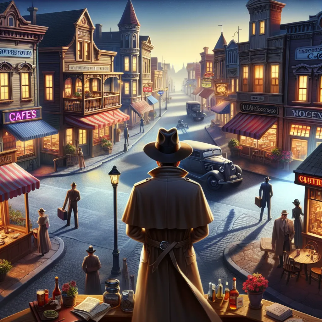 **Join the Quest for Justice in Our Enigmatic Town!**

Attention, courageous souls and intrepid investigators! Our quaint town, renowned for its charm and hospitality, now stands at a crossroads. A shadow has fallen over our beloved community, as several local business owners—beloved figures from our cafés, taverns, motels, and shops—have mysteriously disappeared without a trace. 

We are in urgent need of a skilled detective, a relentless seeker of truth, who is ready to uncover the dark secret
