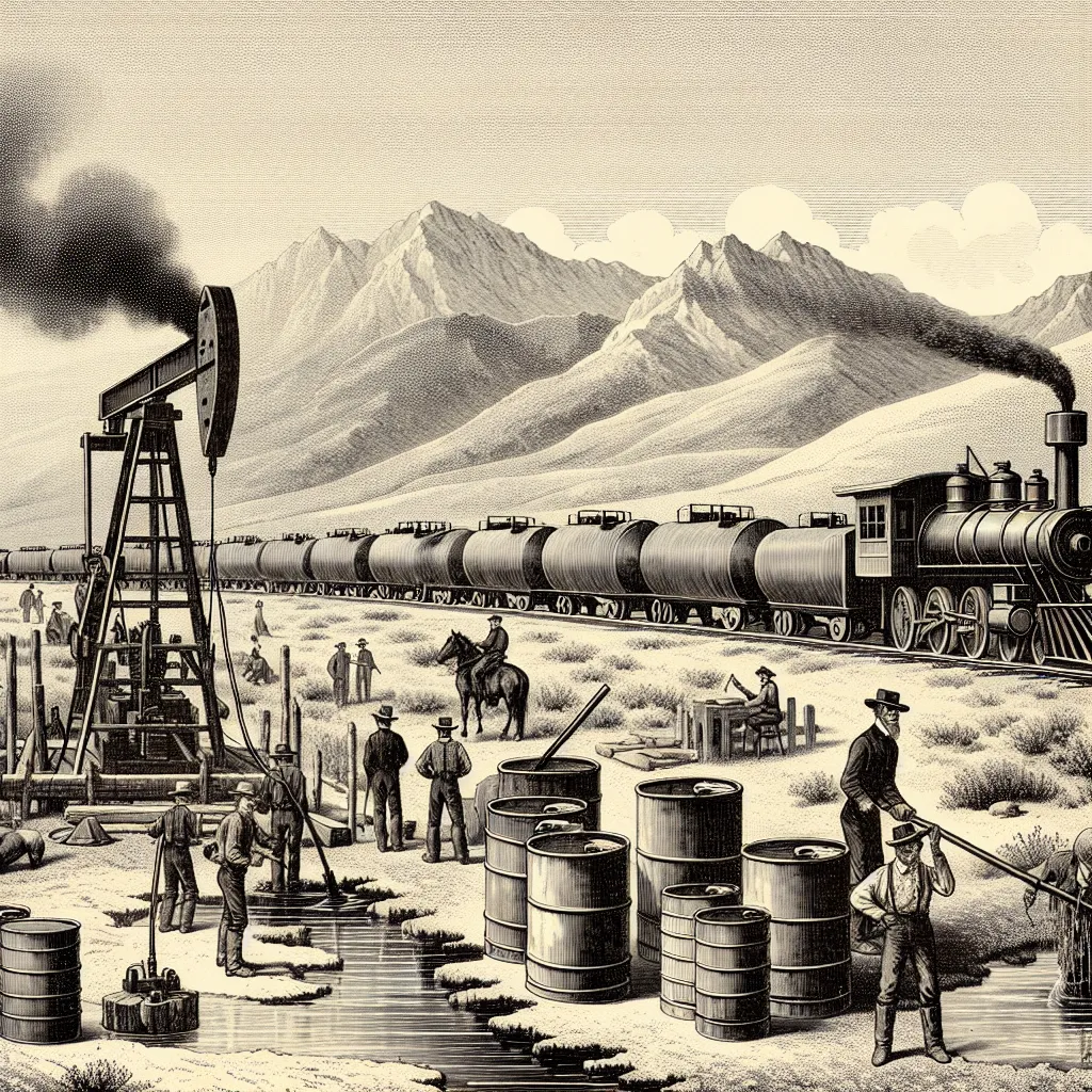 The best response is:

C. Oil found in remote areas needed to be transported to refineries located in major cities. 

This highlights how the expansion of railroads facilitated the transportation of oil, which was crucial for the industry's growth during the late 19th century.