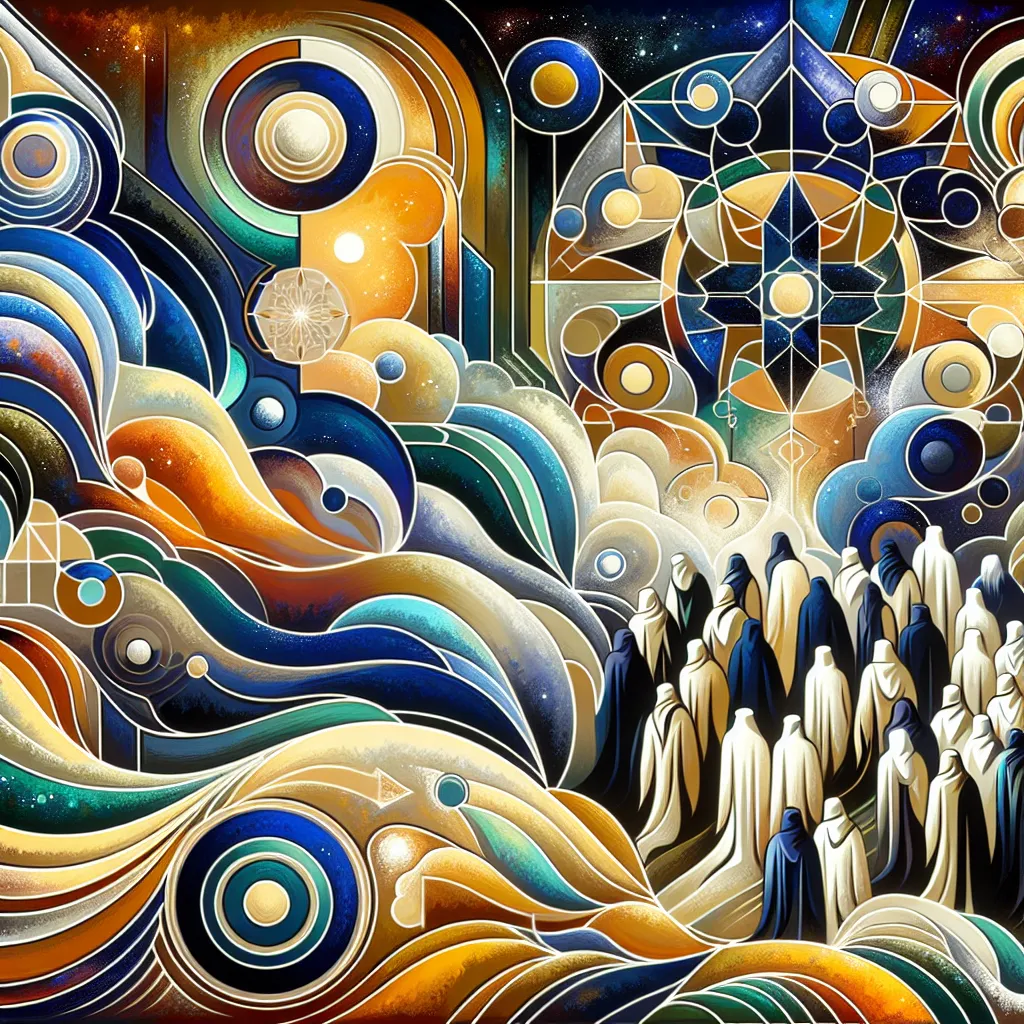 Mecca, Muhammad, Followers, Islam, Return in an abstract style