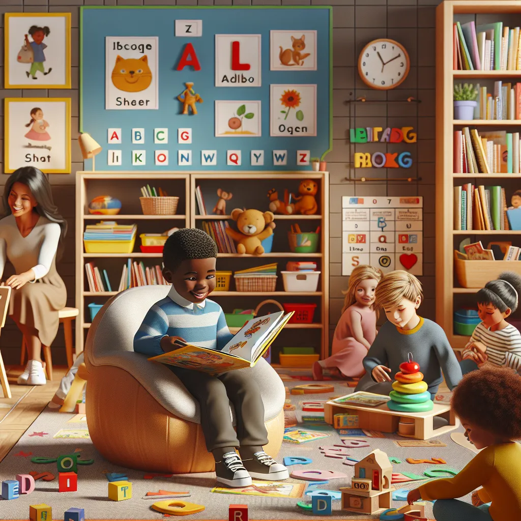 To help Thabo cultivate an interest in reading and boost his confidence, I would utilize the emergent literacy model with a focus on these key elements¹ ² ³:

- *Foster a Supportive Atmosphere*: Create a welcoming and safe classroom environment where Thabo feels secure to take risks and explore language freely.
- *Incorporate Play-Based Learning*: Use playful activities that enhance literacy, including reading games, puzzles, and interactive projects, to make learning enjoyable.
- *Engage in Sha