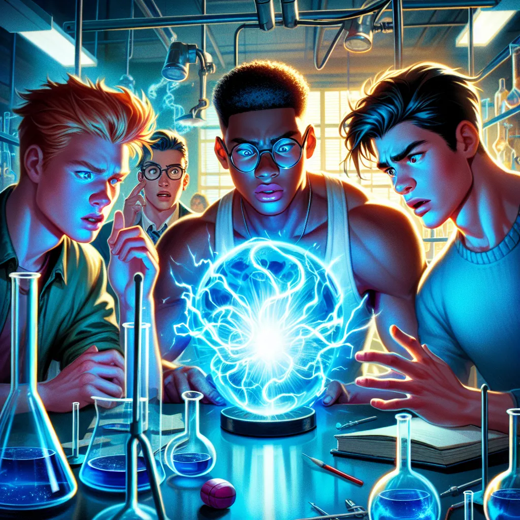 En un tranquilo día en Beacon Hills, Stiles Stilinski y su amigo nerd, Lucas, se encontraban en el laboratorio de química de la escuela, discutiendo su última aventura. Mientras hablaban, un misterioso artefacto apareció en la mesa, emanando una extraña luz. Sin pensarlo dos veces, decidieron tocarlo, y en un instante, sus cuerpos cambiaron mágicamente.

Stiles y Lucas se encontraron de repente en los cuerpos de Jackson Whittemore y Theo Raeken, mientras que Jackson y Theo se encontraban en el c