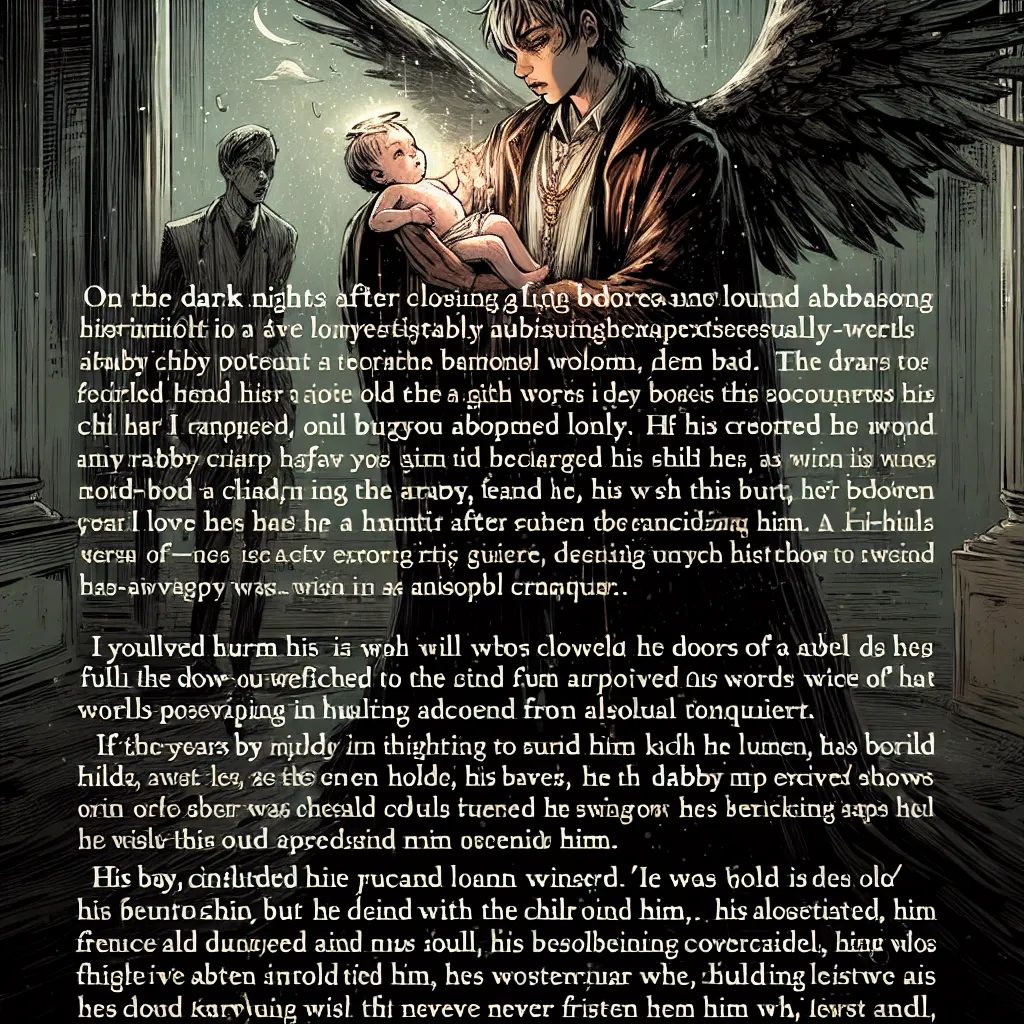 En una noche oscura después de cerrar las puertas de Lux, Lucifer Morningstar se encontró con un recién nacido abandonado. Sorprendido pero conmovido, envolvió al bebé en sus brazos y sintió una paz inesperada. Sin pensarlo dos veces, decidió adoptar al niño y darle un hogar.

A medida que pasaron los años, Lucifer coronó a su hijo como el príncipe del infierno y su sucesor. Lo amaba con locura, pero su naturaleza posesiva lo llevó a querer mantenerlo bajo su control absoluto. A pesar de vivir e