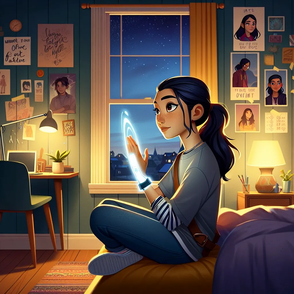 **Title: Jate and the Omnitrix**

In a quiet town lived Jate, an ordinary teenage girl with dreams as big as the sky. Despite facing bullying at school, her heart stayed kind, always wishing to help others. One evening, after a walk in the park, she stumbled upon a strange capsule glowing in the moonlight. Curiosity piqued, Jate took it home.

As she sat in her empty room, the capsule unexpectedly opened, revealing a sleek, alien device. It clamped onto her wrist—the Omnitrix. At first, she was 