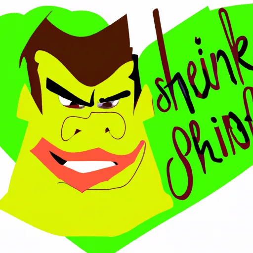 Shrek, Príncipe, Encantador, Amor, Plan in an abstract style