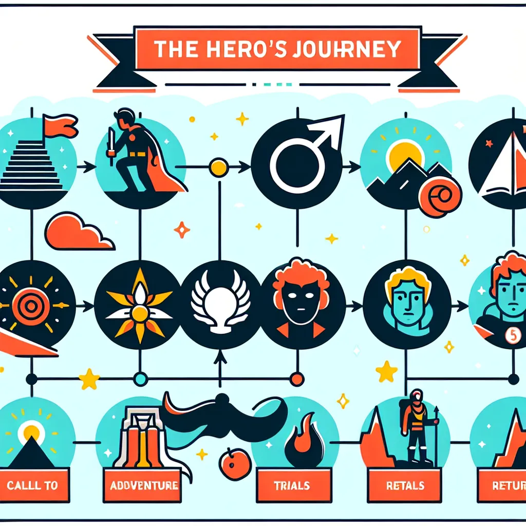 ### (B) Independent Station: The Hero’s Journey

**Image Description**: Infographic illustrating the stages of the Hero’s Journey, featuring iconic symbols for each stage like Call to Adventure, Trials, and Return, along with examples from popular stories.

---

### (C) Historical Background Station: Anglo-Saxon 

**Image Description**: A detailed illustration of an Anglo-Saxon village showcasing a Mead Hall, with figures engaged in traditional activities, highlighting cultural values such as br