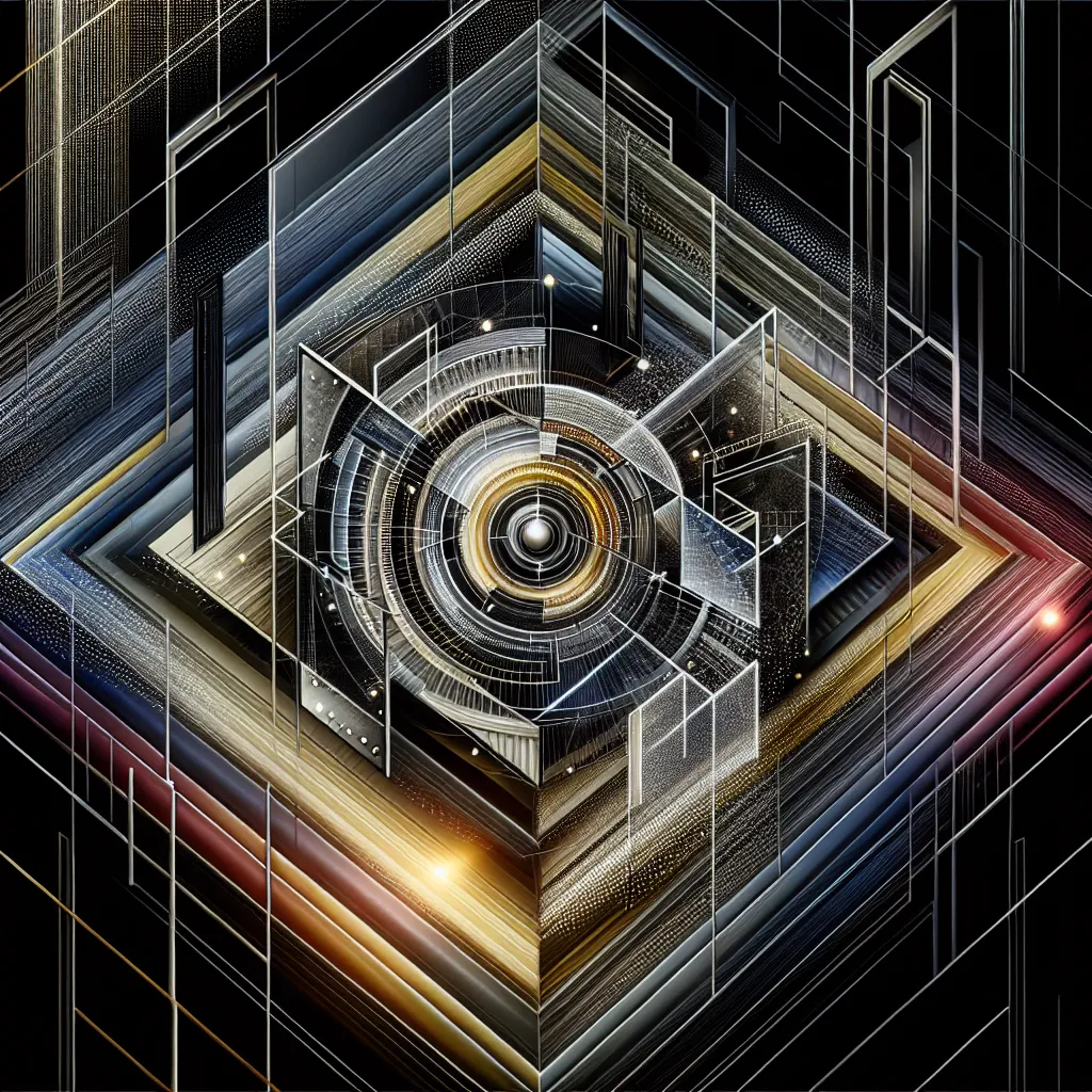 Lines, Frame, Direct, View, Focus in an abstract style