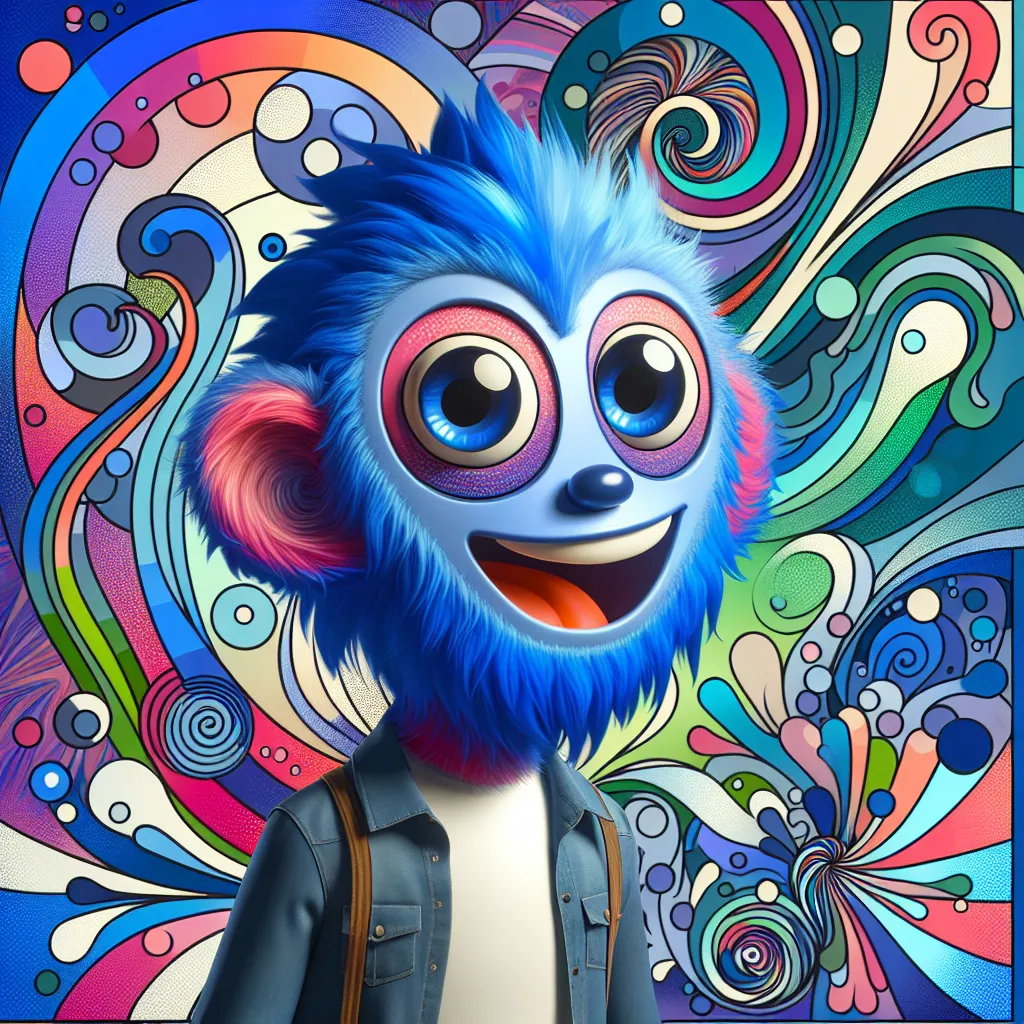 Nicole, Watterson, Cartoon, Character, Image in an abstract style