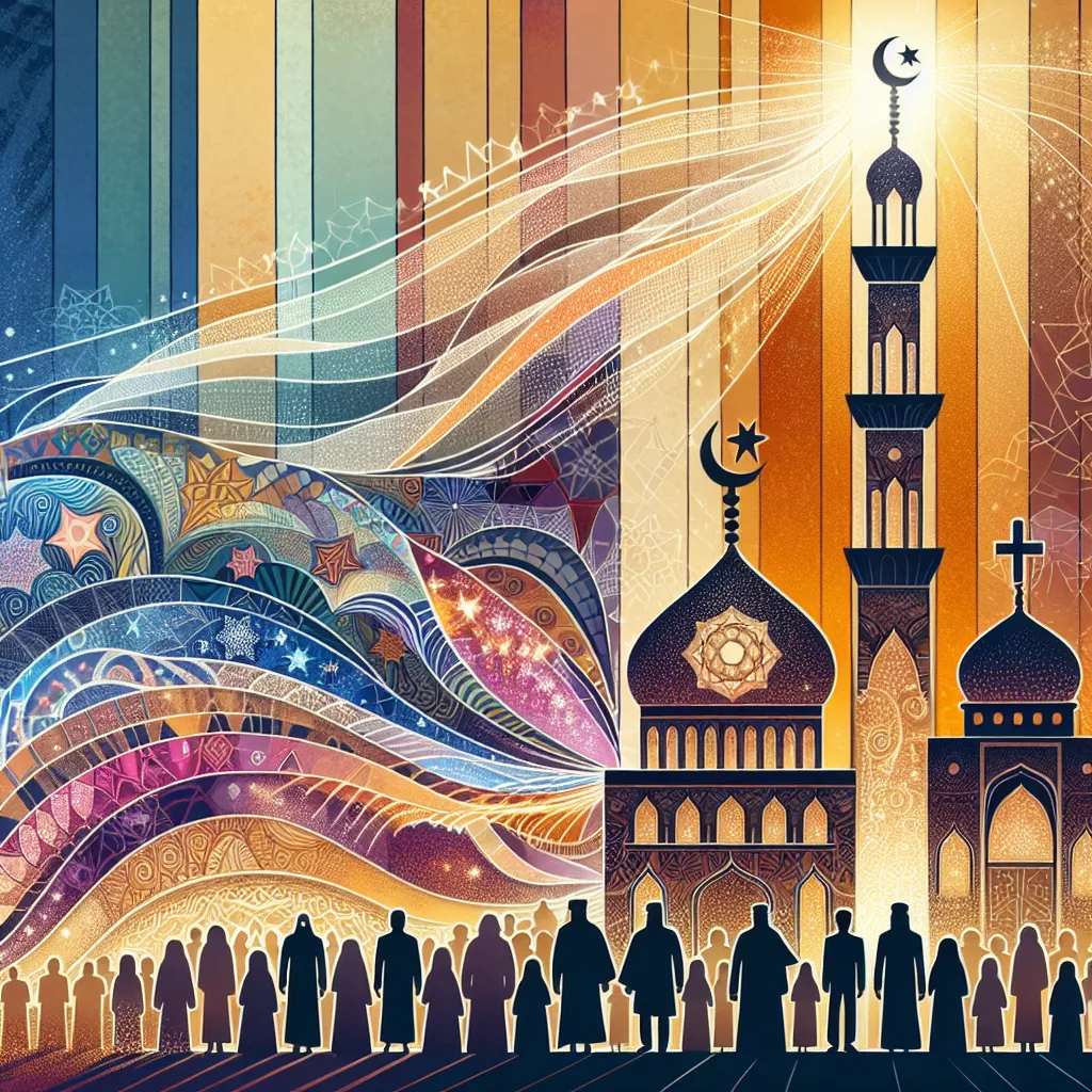 Islam, Followers, Religion, Ranking, Comparison in an abstract style