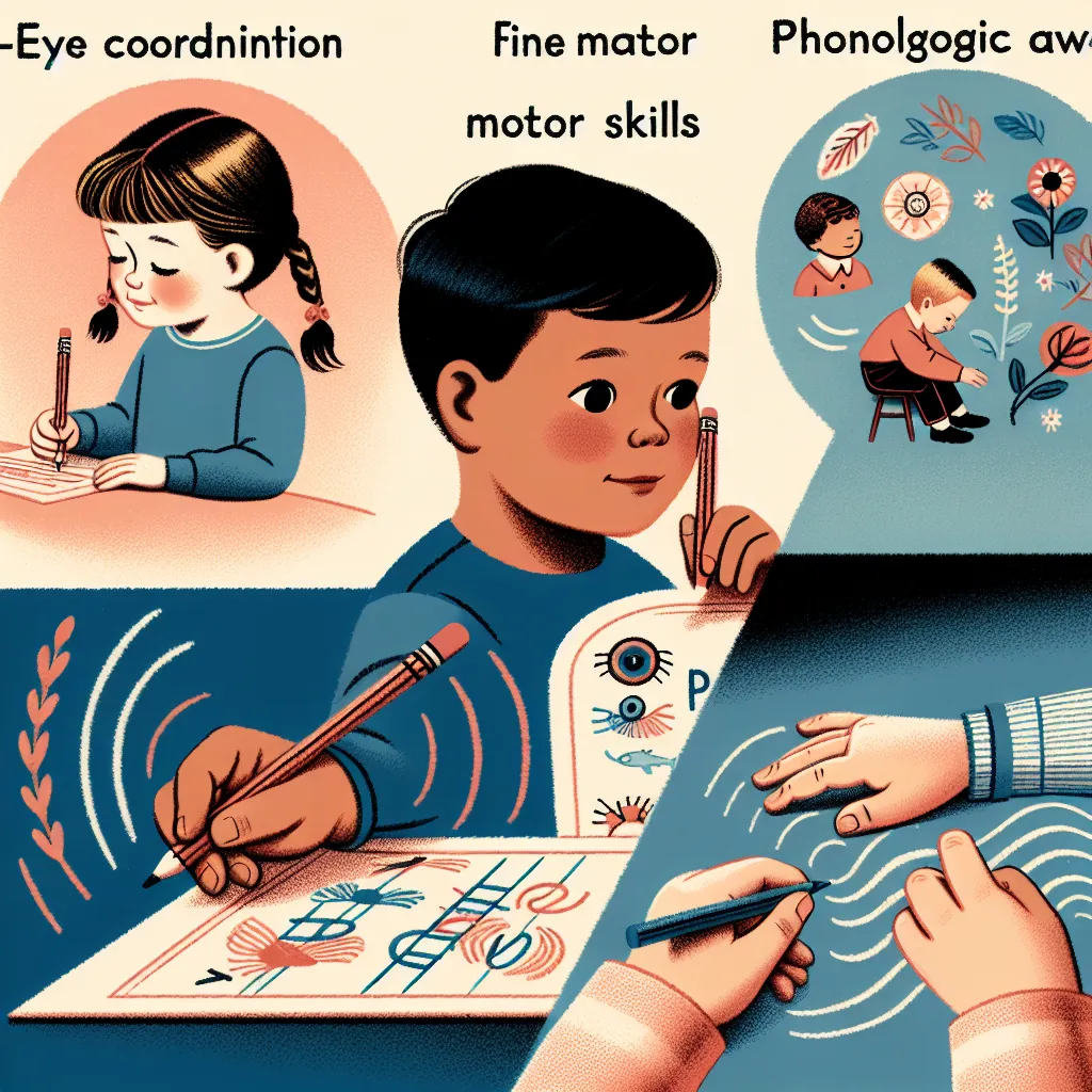 ### Importance of Hand-Eye Coordination in Developing Writing Skills

Hand-eye coordination is crucial for writing as it allows children to translate their thoughts into written form accurately. It enables them to control the movement of their hands in relation to what they see on the page, ensuring that letters and words are formed correctly and neatly.

### Contribution of Fine Motor Skills to the Development of Writing Skills

Fine motor skills are essential for writing because they involve t