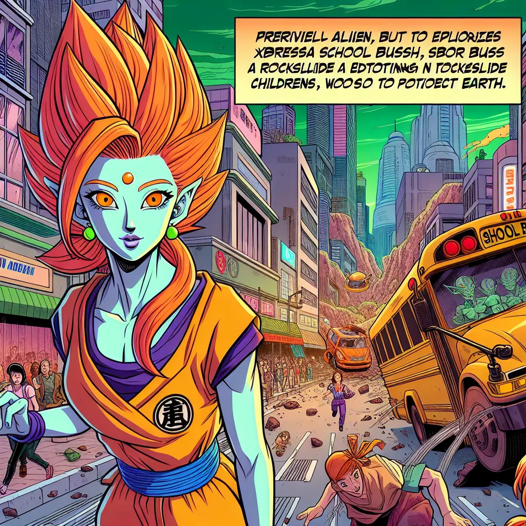 **Title: Zangya's Redemption**

After the chaos of Bojack Unbound, Zangya found herself facing an unexpected twist of fate. Thanks to Krillin's heartfelt wish on the Dragon Balls, she was granted a second chance at life in a human form. As she stood on the familiar streets of Hercule City, memories of her past weighed heavily on her. Once a member of Bojack's sinister crew, she was now seeking a different path.

Krillin’s kindness had sparked a glimmer of hope in her heart—something she had neve