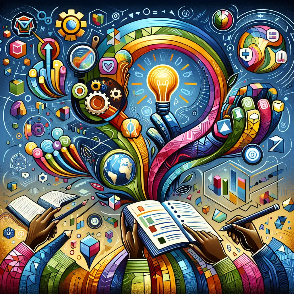 Curriculum, Assessment, Inclusion, Education, Feedback in an abstract style