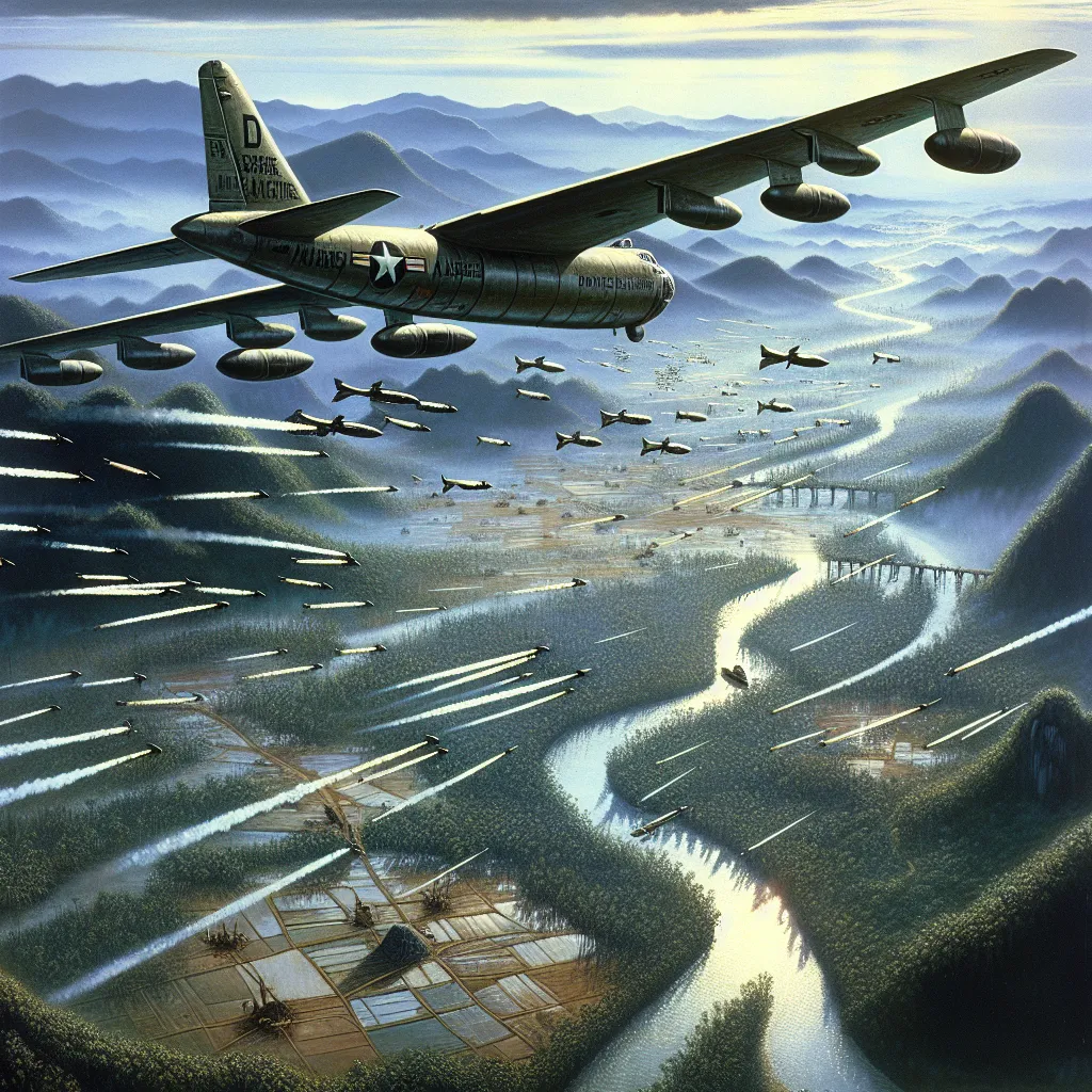 What was Operation Rolling Thunder? - Operation Rolling Thunder was a sustained bombing campaign conducted by the U.S. during the Vietnam War from 1965 to 1968 aimed at weakening North Vietnam's capacity to fight. #

What was the Gulf of Tonkin Resolution? - The Gulf of Tonkin Resolution was a 1964 congressional act that authorized President Johnson to use military force in Vietnam without a formal declaration of war following alleged attacks on U.S. naval vessels. #

Why did President Nixon bom