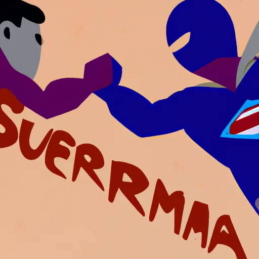 Superman, Hijo, Ultraman, Amor, Conflicto in an abstract style