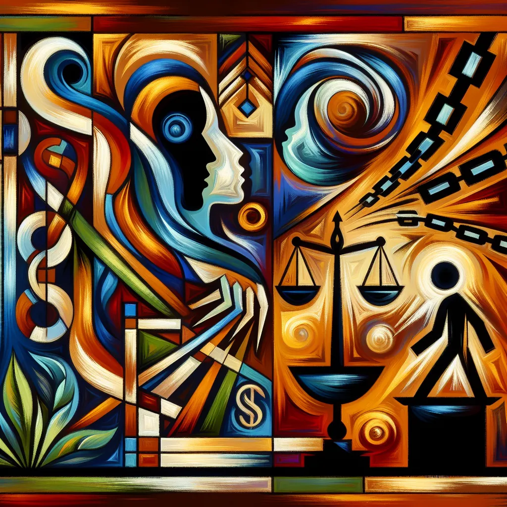 Bail, GBV, Provisions, Court, Victims in an abstract style