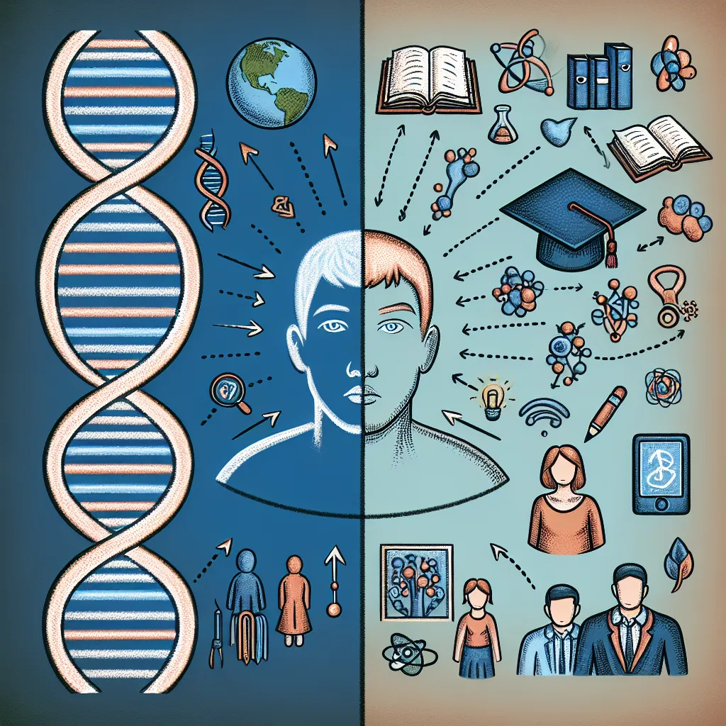 I believe that people are shaped more by their environment than their genetics. While genetics play a significant role in determining certain traits and predispositions, it is the environment that influences behavior, beliefs, and social skills. Factors such as upbringing, culture, education, and life experiences can greatly mold an individual's character and choices. Moreover, environmental factors can even affect the expression of genetic traits, highlighting the dynamic interplay between the 