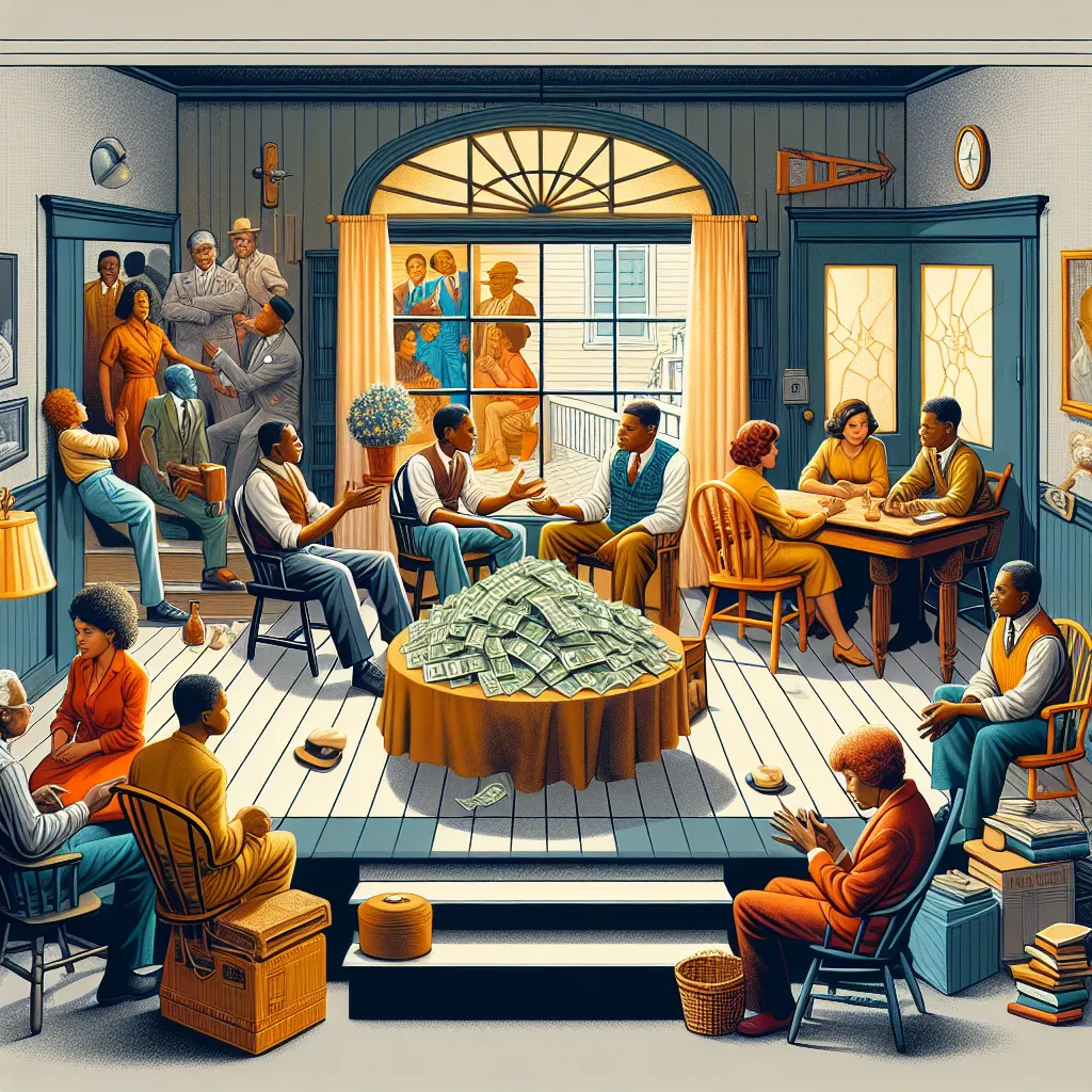 In "A Raisin in the Sun," money plays a crucial role in shaping the aspirations and conflicts among the characters. It symbolizes hope and the potential for a better future, particularly for Walter Lee, who believes that financial success will elevate his family's status and fulfill his dreams. However, it also creates tension, as differing views on money's importance lead to clashes between characters, revealing deeper issues of pride, identity, and the pursuit of happiness.