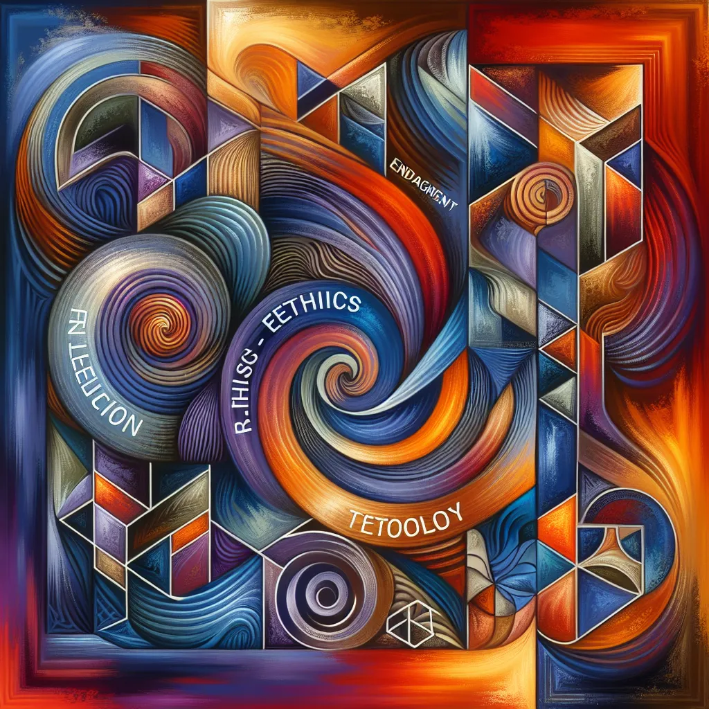 Reflection, Engagement, Ethics, Pedagogy, Theory in an abstract style