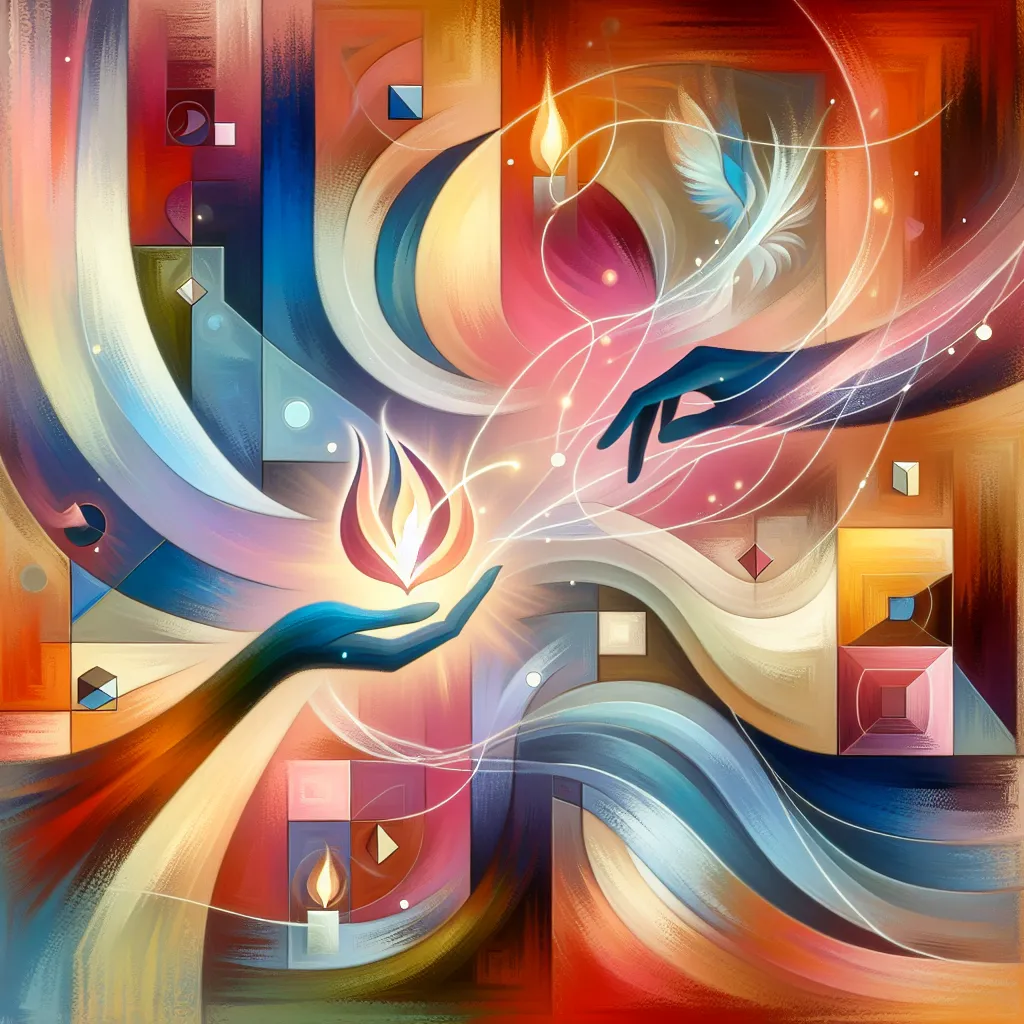 Valentine's, Gifts, Dialogue, Necklace, Friendship in an abstract style