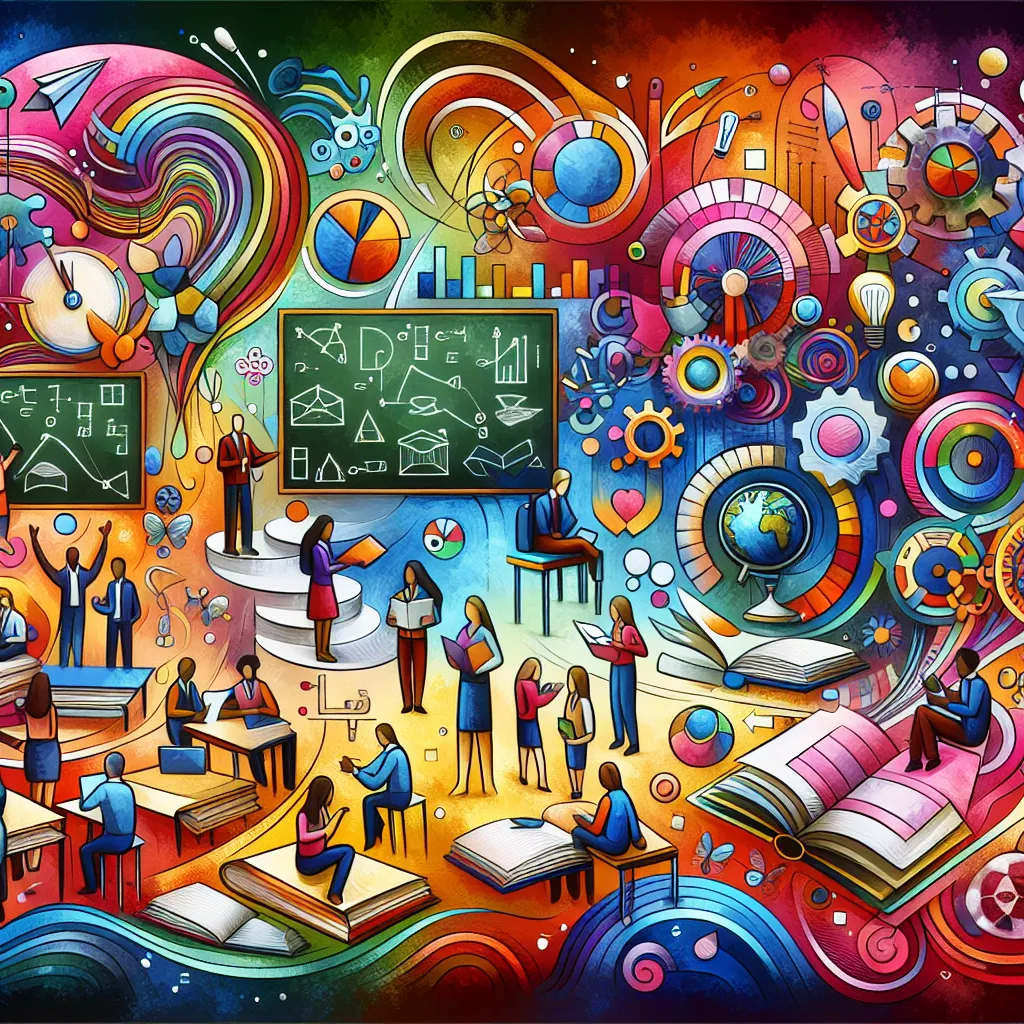 Curriculum, Education, Approaches, Analysis, Teachers in an abstract style