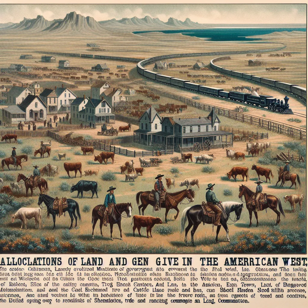 17) **Land Grants** – Allocations of land given by the government to encourage settlement and development in the West.

18) **Transcontinental Railroad** – A railway system that connected the eastern United States with the West, facilitating travel, trade, and communication.

19) **Open Range** – Vast areas of unfenced land where cattle roamed freely, crucial for cattle ranching.

20) **Vaqueros** – Skilled horsemen and cattle herders of Spanish and Mexican origin who influenced cattle ranching 