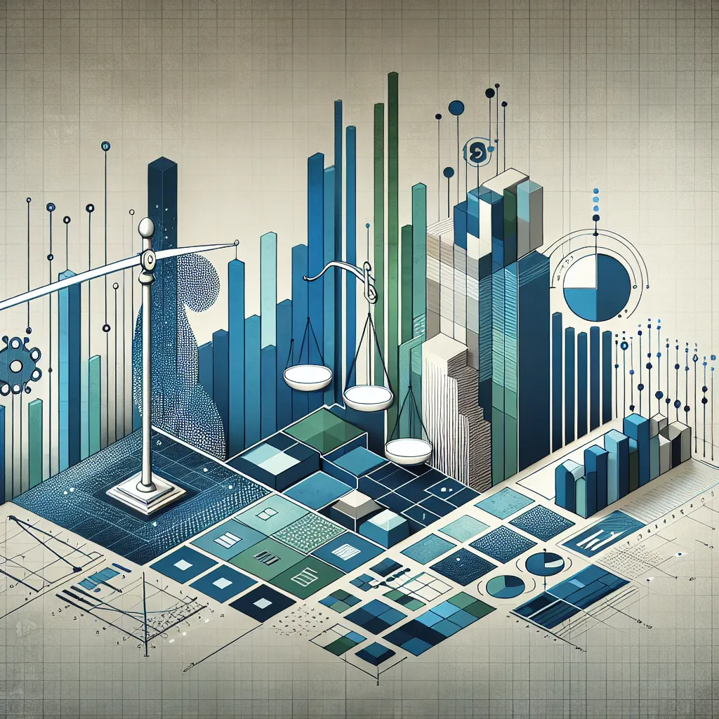 Size, Average, Comparison, Statistics, Measurement in an abstract style