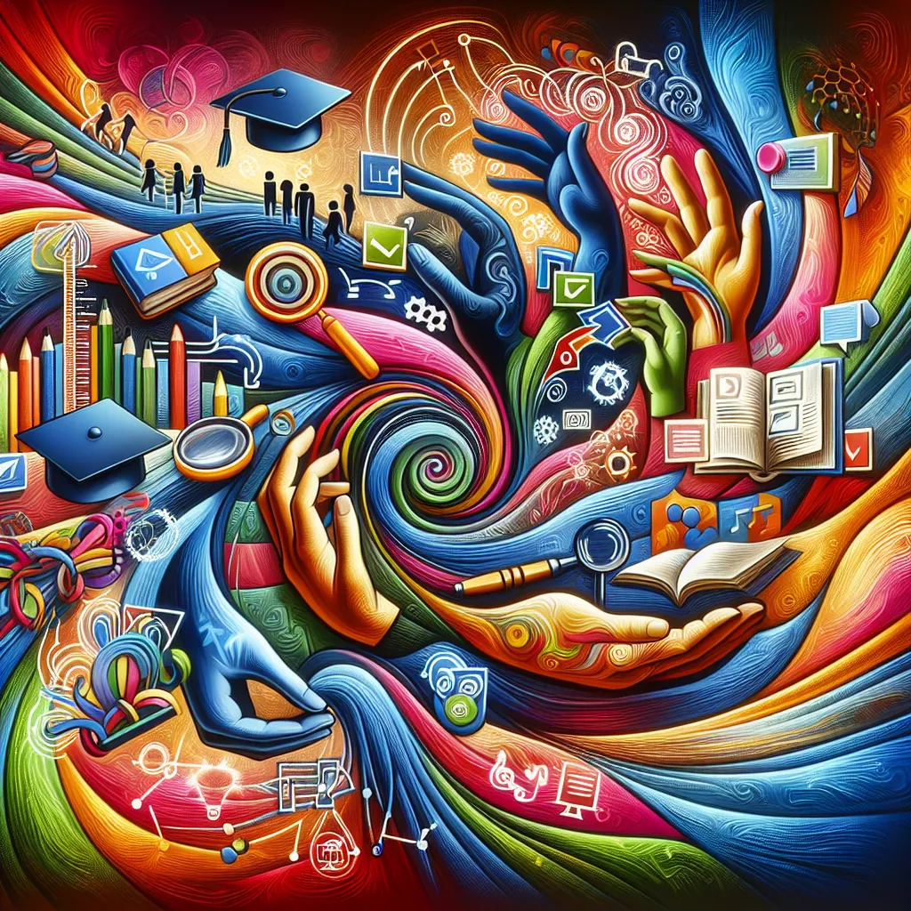 Education, Assessment, Inclusion, Curriculum, Teaching in an abstract style