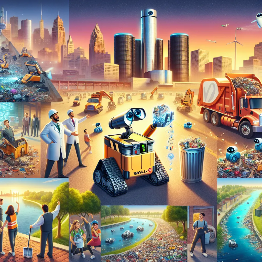 **Title: Clearing the Land**

In a world overwhelmed by garbage, a global initiative was launched to clean the planet, spearheaded by WALL-E robots reminiscent of those from the beloved Pixar film. Starting in America, factories buzzed with excitement as over a million of these friendly robots began their mission. 

As the sun rose over a cluttered Detroit factory, the lead engineer announced, “We are paving the way to a cleaner world!” Cheers erupted as the first WALL-E rolled out, its caterpil