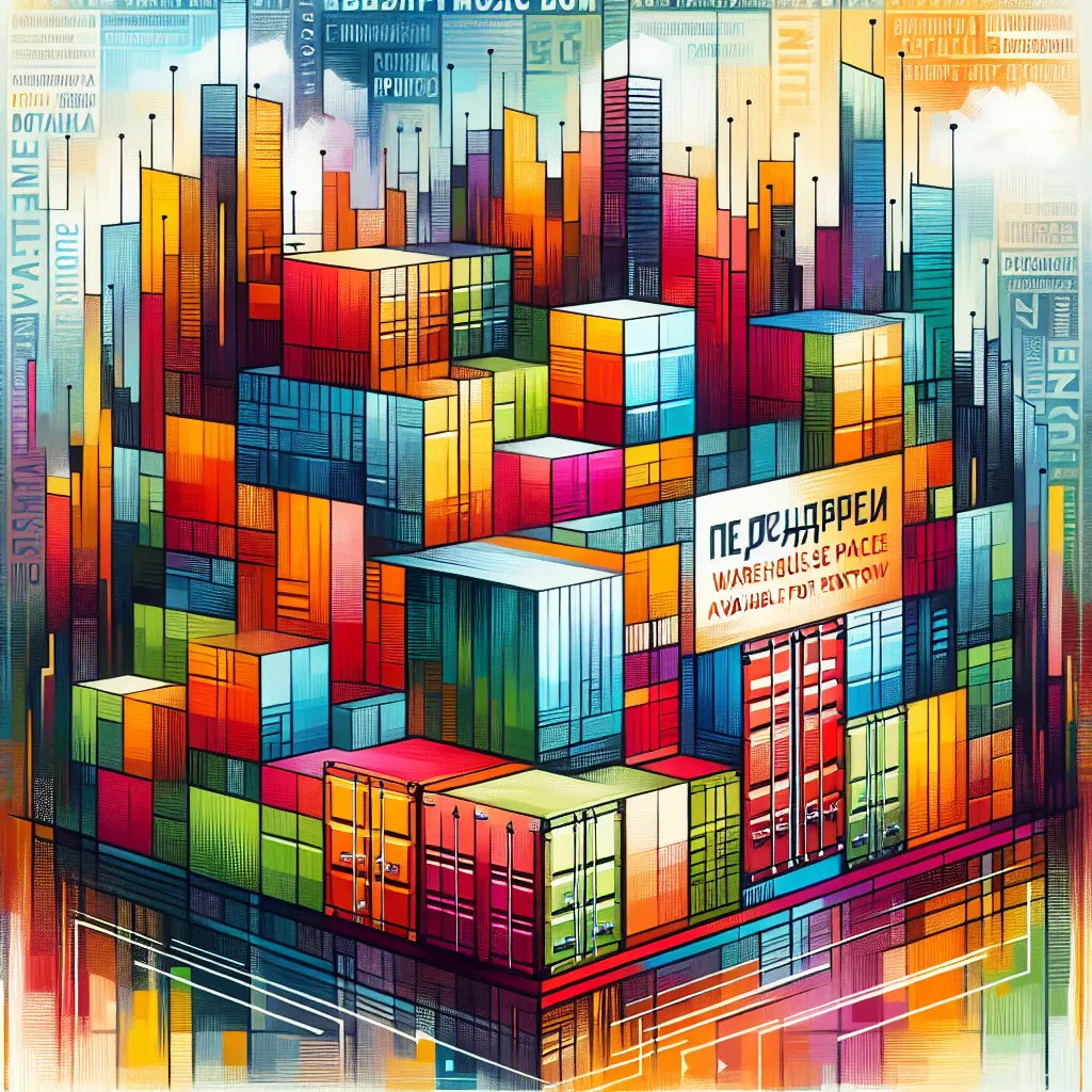 Склад, Аренда, Москва, Хранение, Контейнер in an abstract style