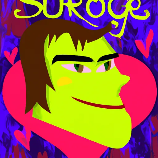 Shrek, Príncipe, Encantador, Amor, Magia in an abstract style