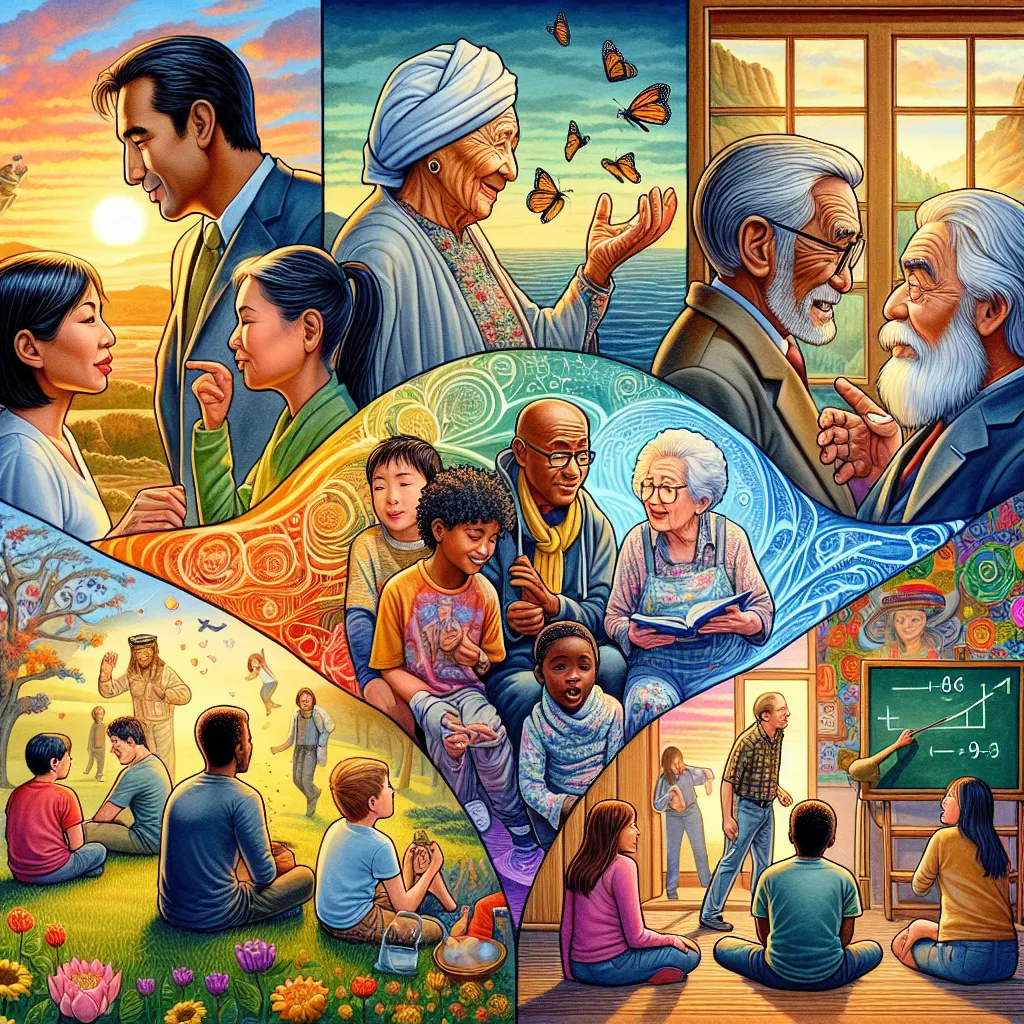 **Why Do We Have Language?**

1. **Communication**: Language helps us share our thoughts, feelings, and information with others, making it easier to understand each other and work together.
2. **Cultural Transmission**: It allows us to pass down knowledge, traditions, and values from one generation to the next, shaping our identities and communities.
3. **Cognitive Function**: Language influences how we think and understand the world, helping us solve problems and express complex ideas.
4. **Soc