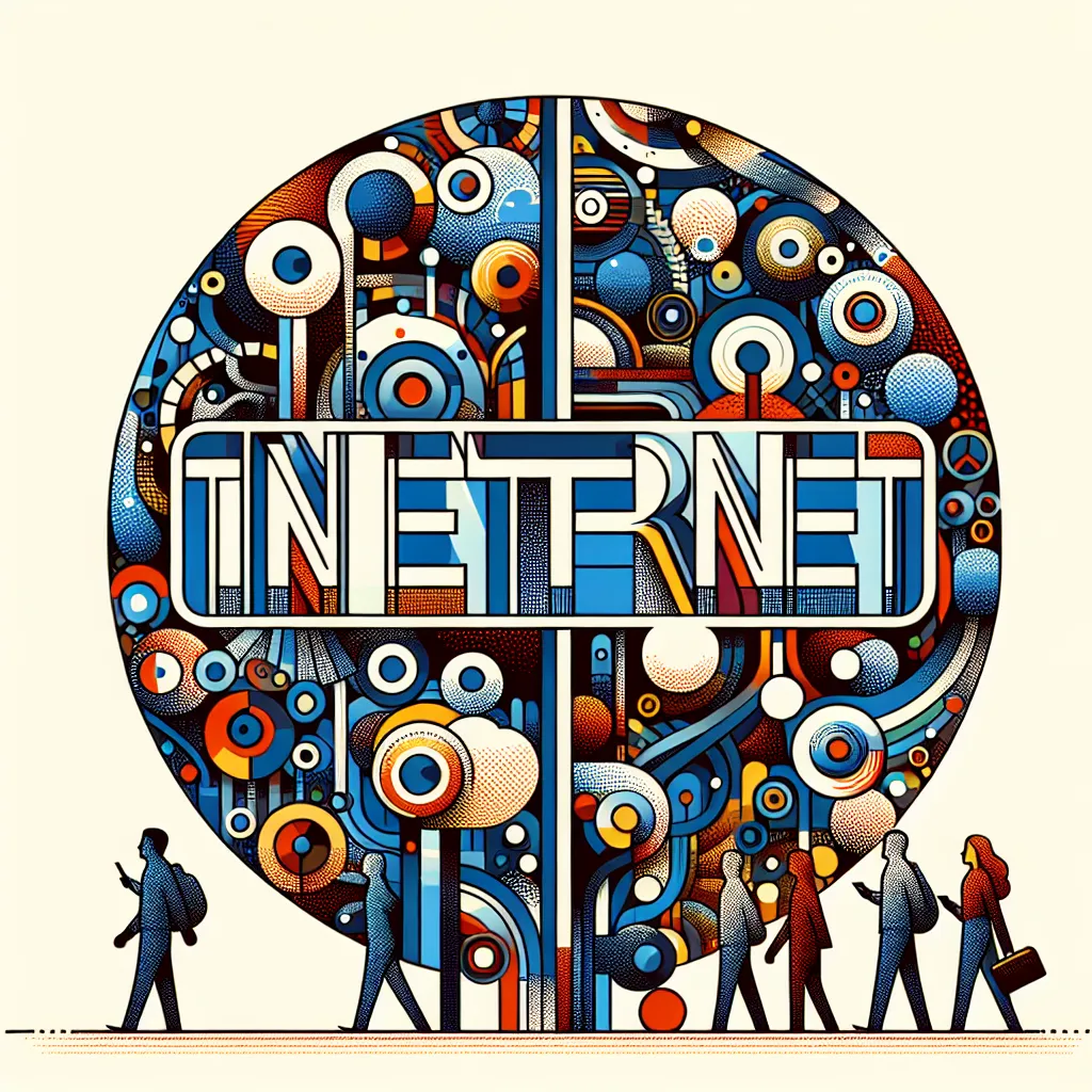 Write the text 'The Internet'