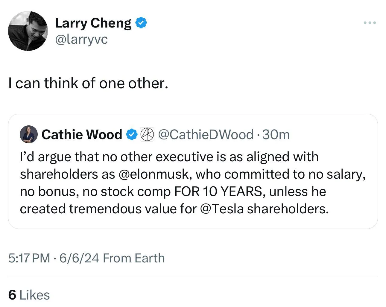 Who is Larry Cheng talking about?