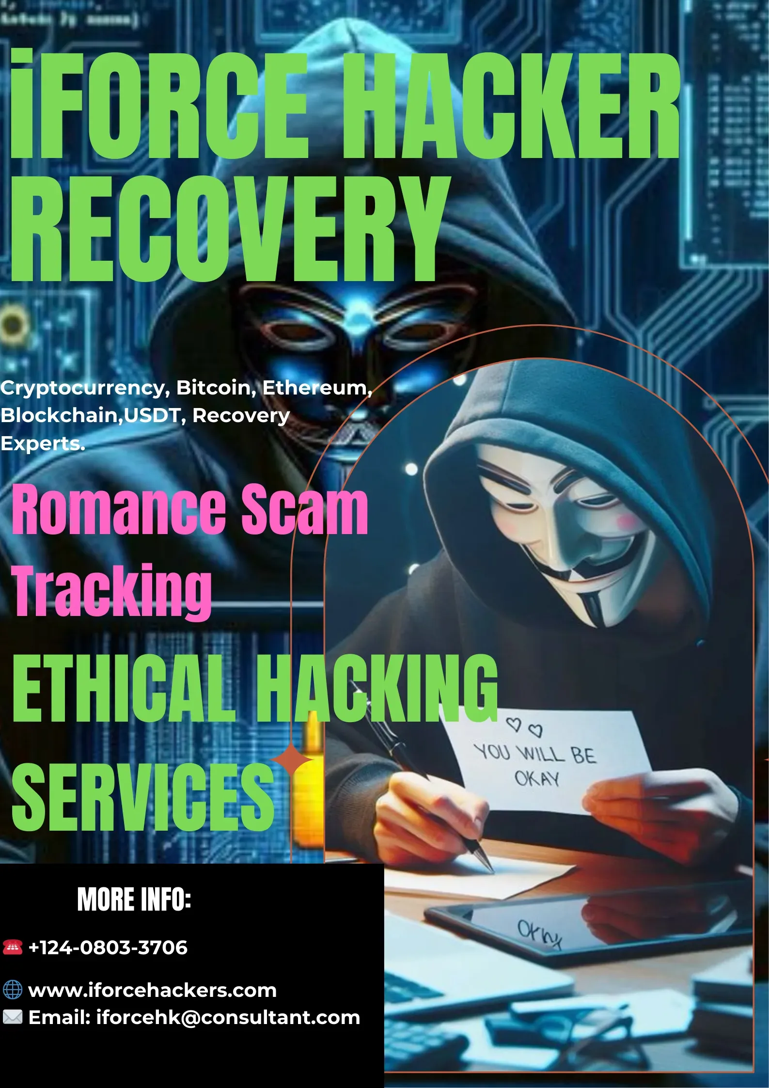 The past several months have been tremendously challenging since I lost almost $127,800 USDT to a fraudulent investment scheme. Everything changed when I found out about iForce Hacker Recovery and their success in recovering assets from online broker scam. After reporting my problem, their honesty and support brought me great relief. I am extremely appreciative for their assistance and strongly advise you to call iForce Hacker Recovery if you have been the victim of a similar scam.  Learn More A