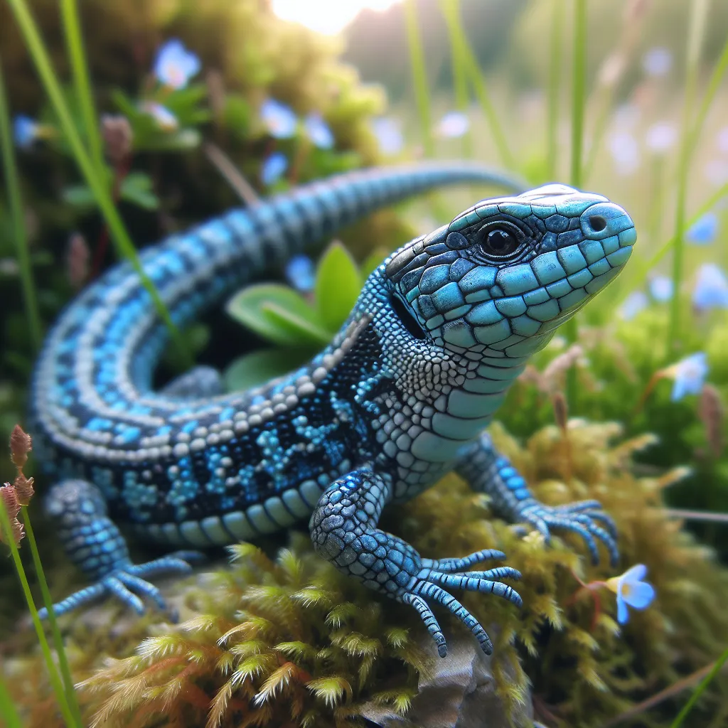 a scaley little blue lizard named lenny