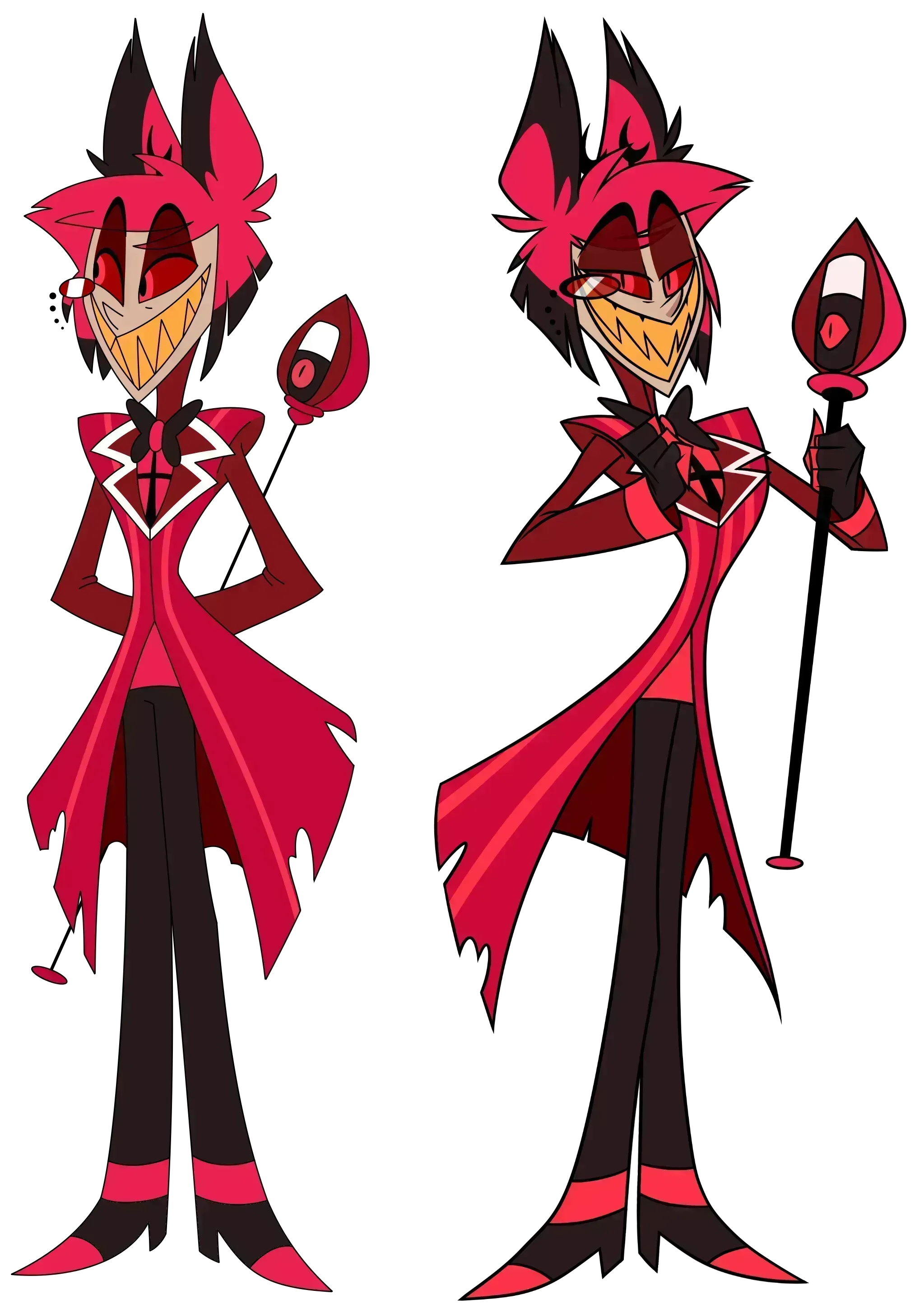 The reader (left) as the identical twin brother of Alastor (right).