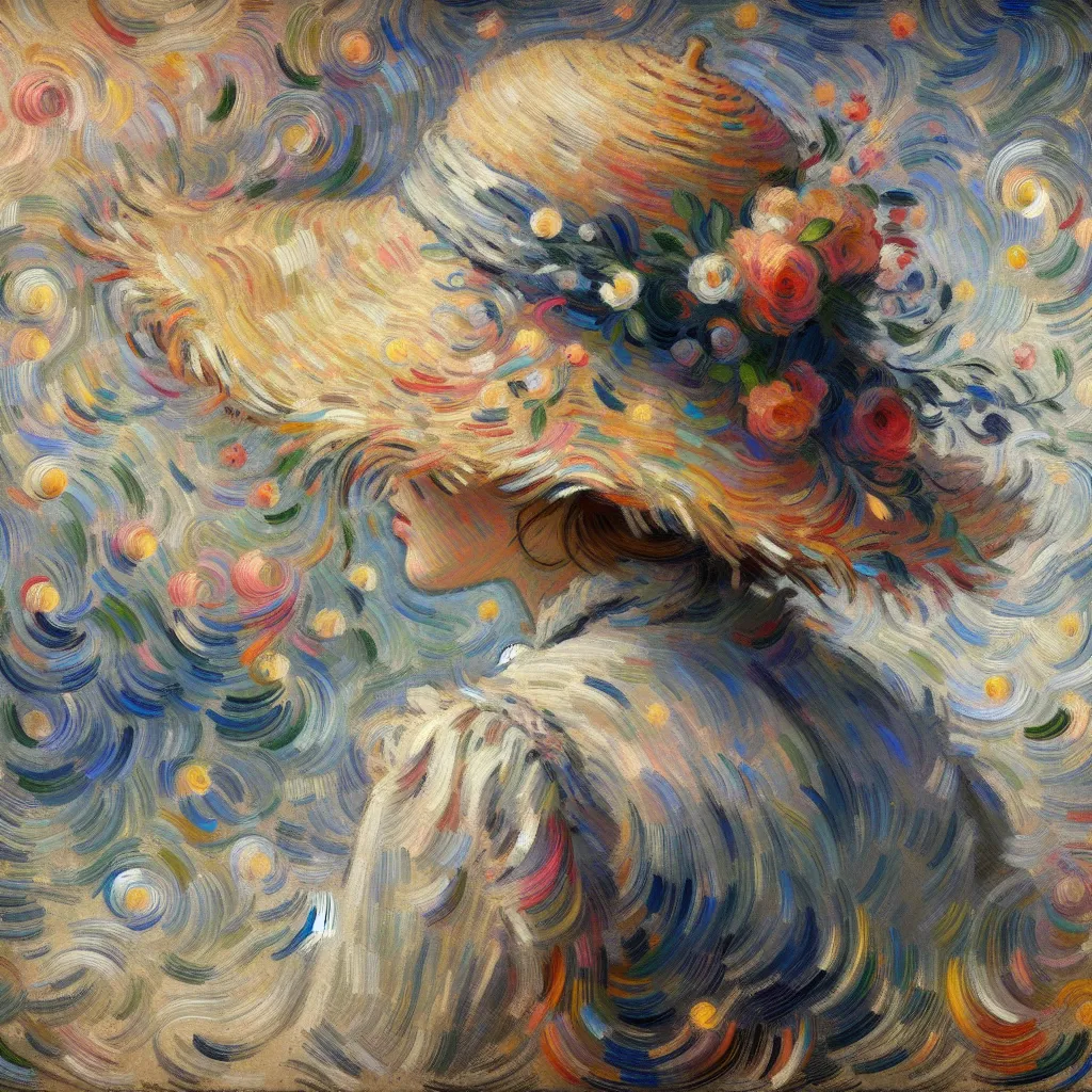 Apologies, here are 5 words related to the given text: request, help, sorry, can't, I'm. in the style of Monet