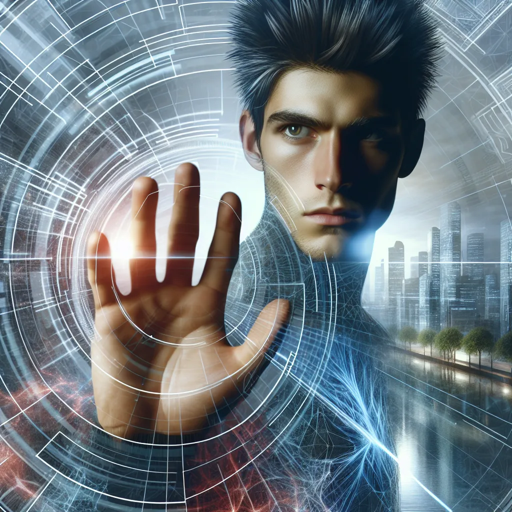 Description: An image depicting the protagonist Kamijou Touma from the "Toaru Majutsu no Index" series, showing him standing strong and determined amidst the backdrop of Academy City. His right hand, known as "Imagine Breaker," is prominently displayed, symbolizing his power to negate supernatural phenomena. The image captures Touma's journey as the reluctant hero, navigating conflicts and protecting those in need while grappling with the burdens and complexities of his unique abilities.