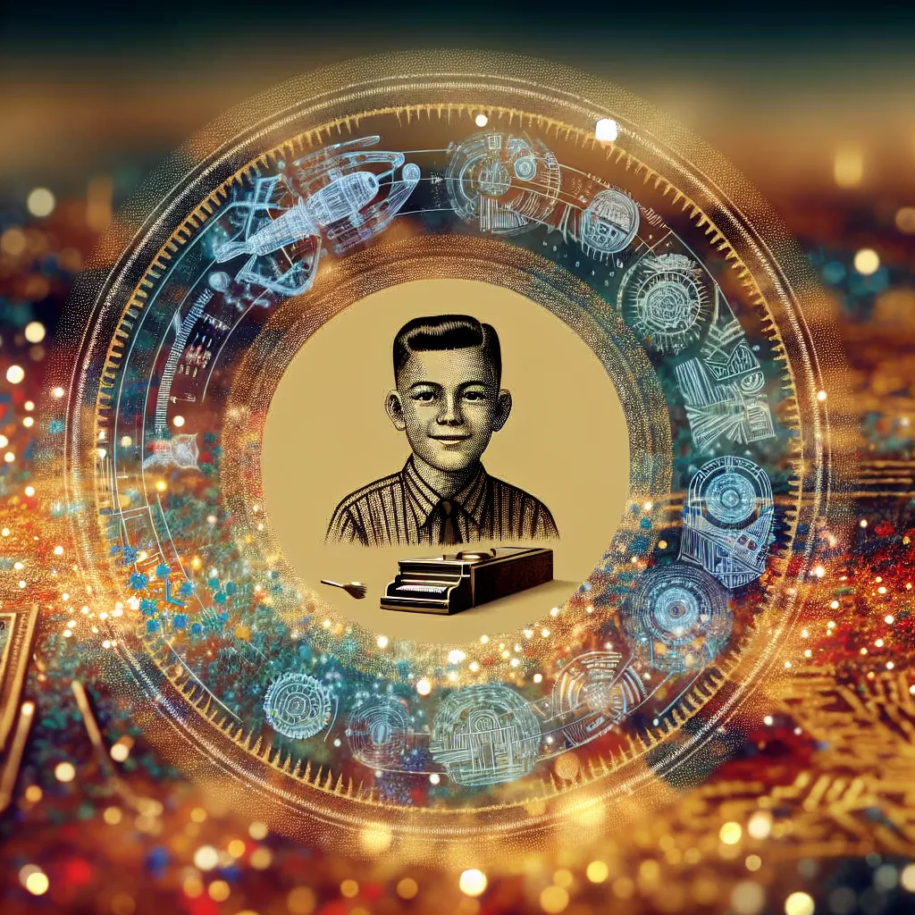 An illustration of a young boy named Timmy, transformed into Mrs. Kim, a 58-year-old barber, after a mysterious body-swap spell. As he navigates his new identity and life, Timmy learns to master barbering skills and finds contentment in his unexpected journey.