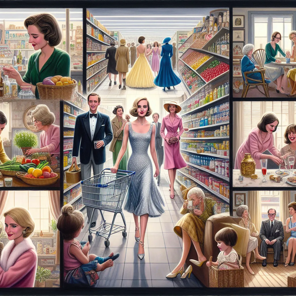 A detailed and elaborate story unfolds in a bustling American supermarket, where young Oliver inexplicably transforms into a grown woman named Sophie. Guided by a group of British friends, the story weaves through years of glamorous outings, heartfelt struggles, and hidden longing for his past life as Oliver. As Sophie navigates this new existence with strength and grace, traces of Oliver's spirit linger in the midst of dresses, open-toe heels, and an enduring love for his family.