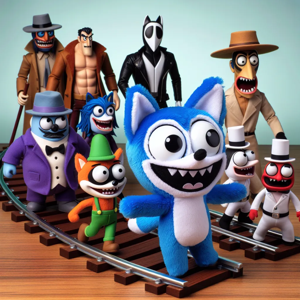 A group of unlikely heroes, including a talking blue fox plushie, embark on a hilariously absurd adventure to stop a gang of cartoonish villains.