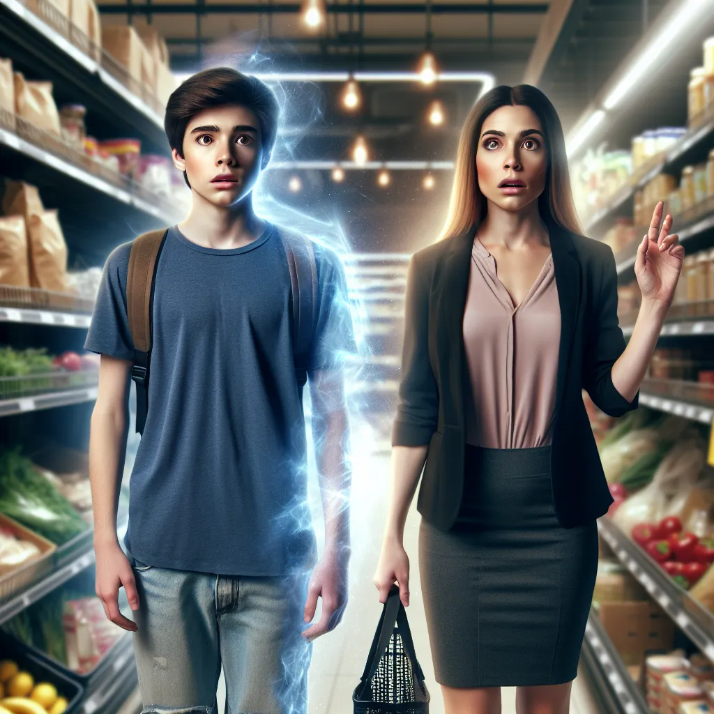 A surreal story of a teenage boy named Benjamin who unexpectedly swaps bodies with a young woman named Cassandra while working at a grocery store, leading to a series of confusing and anxious moments as they try to navigate their new identities and find a way to return to their own bodies.