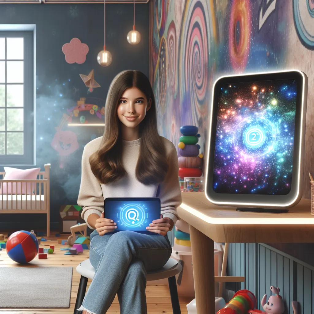 An imaginative transformation story about a boy named Parker who becomes a confident girl named Jessica after taking a mysterious quiz, set in a bright playroom with a computer desk.