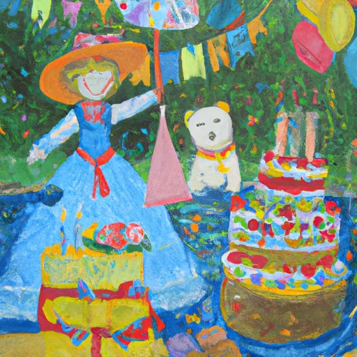 Birthday, September 16th, 2015, Childhood, Memories in the style of Monet