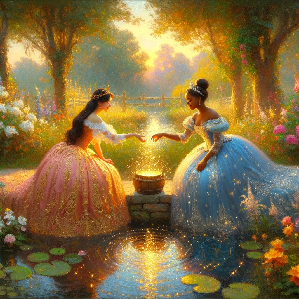 Friendship, Magic, Princess, Swap, Lesson in the style of Monet