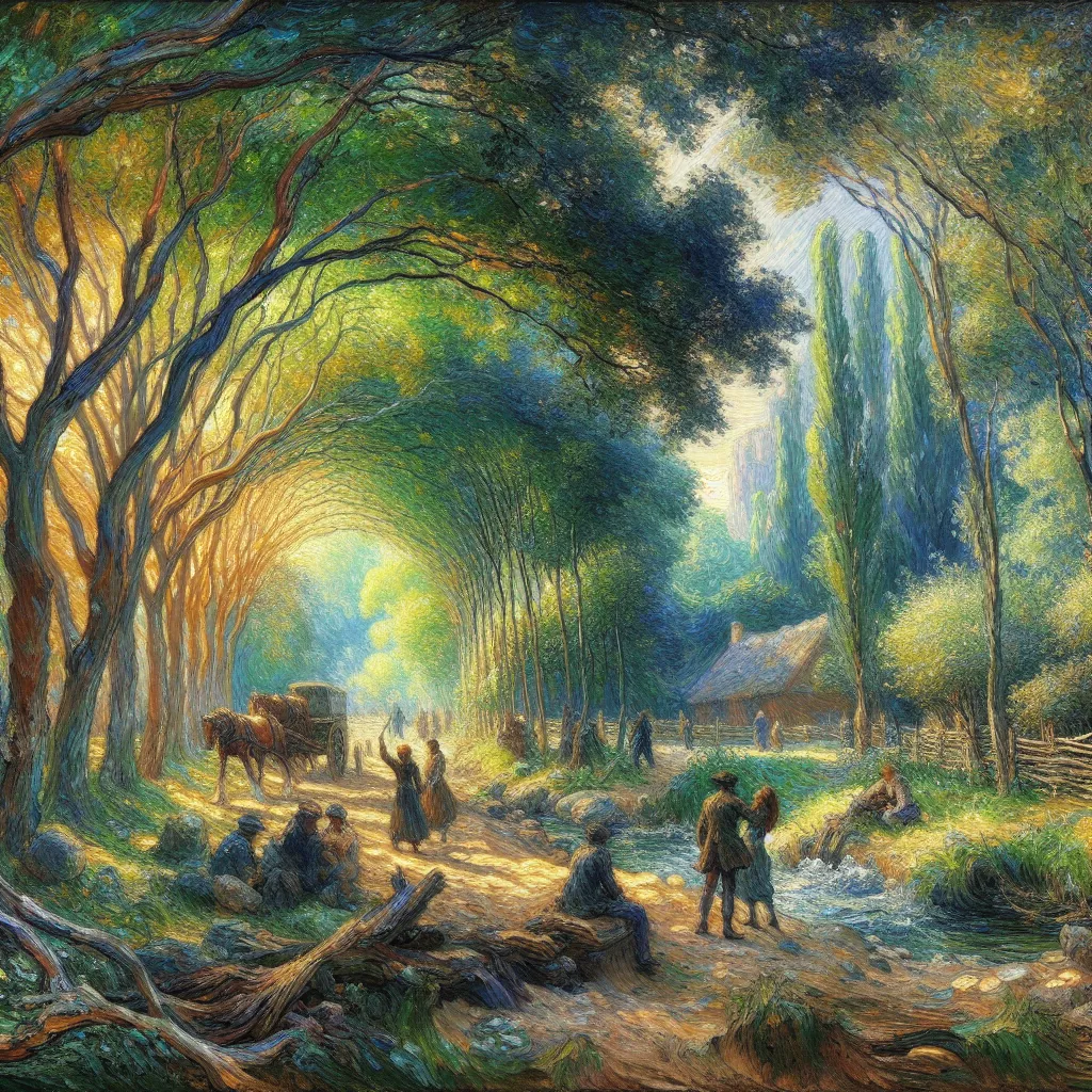 Intricate, Experiment, Transformation, Forbidden, Friendship in the style of Monet