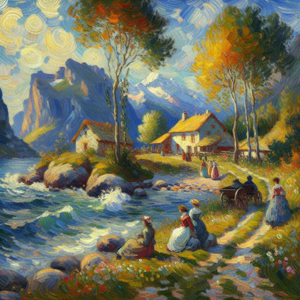 Transformation, Swell, Stretch, Inflation, Adaptation in the style of Monet